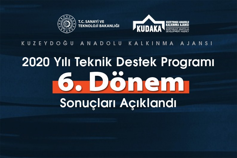 2020 yılı teknik destek programı 6. dönem sonuçları açıklandı