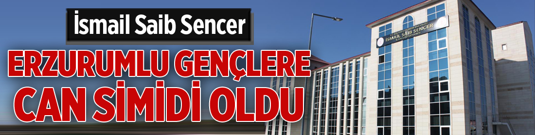 İsmail Saib Sencer gençlere can simidi oldu