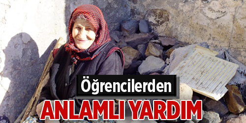 Öğrencilerden anlamlı yardım
