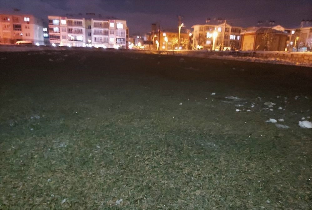 Antrenman sahası hazır hale getirildi