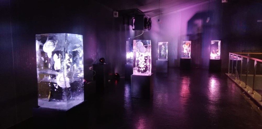 Buz’u sanata dönüştürdüler