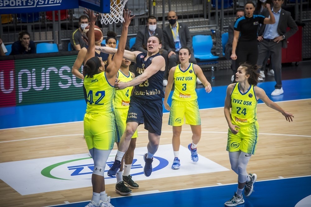 Kadınlar Euroleague: ZVVZ USK Prag: 70 – Fenerbahçe: 99