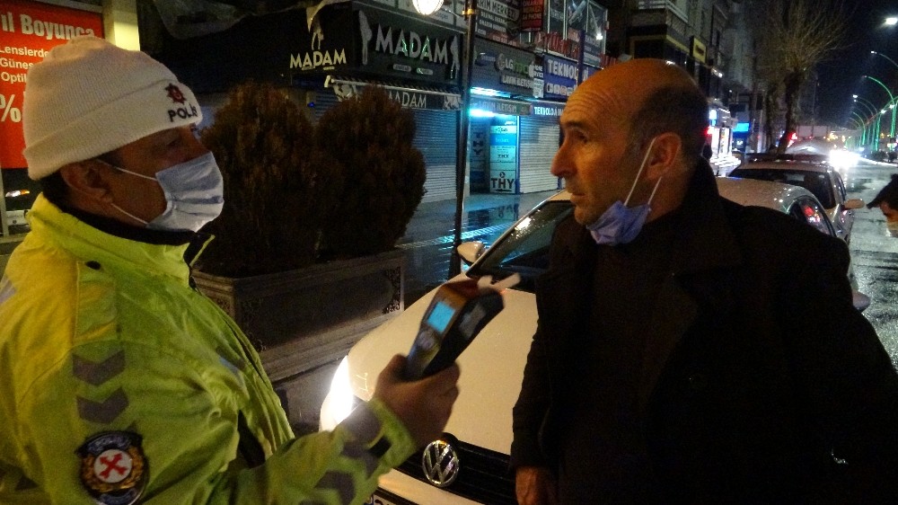 Kısıtlama denetimleri başladı, alkollü sürücülere ceza yağdı