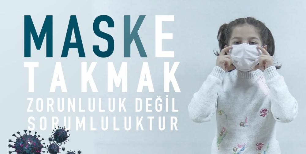 Minikler işaret diliyle korona virüse dikkat çekiyor