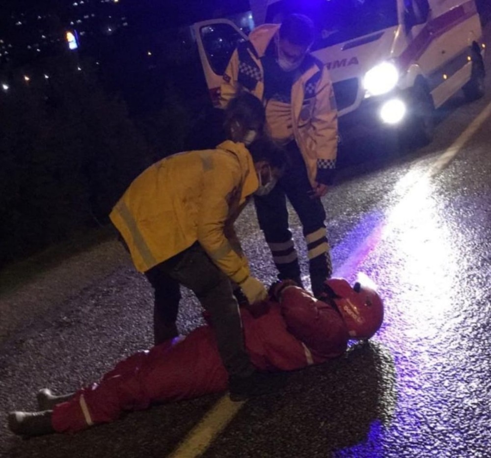 Muğla’da kar yağışı motorlu kuryelerin kabusu oldu