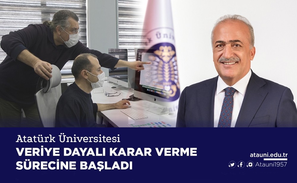 Atatürk Üniversitesi veriye dayalı karar verme sürecine başladı