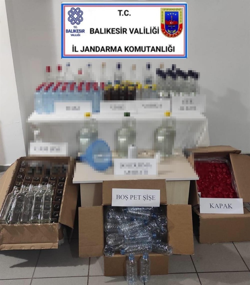 Ayvalık’ta kaçak içki operasyonu