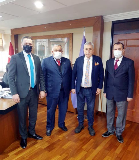 ÇESOB Başkanı Gür TESK Başkanı Bendevi Palandöken’i ziyaret etti