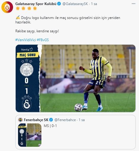 Galatasaray’dan Fenerbahçe’ye cevap