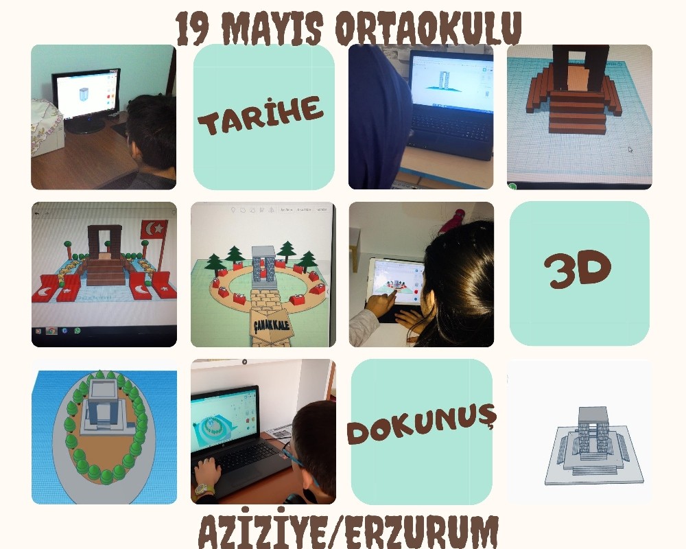 Öğrencilerden “Tarihe 3D dokunuş” projesi