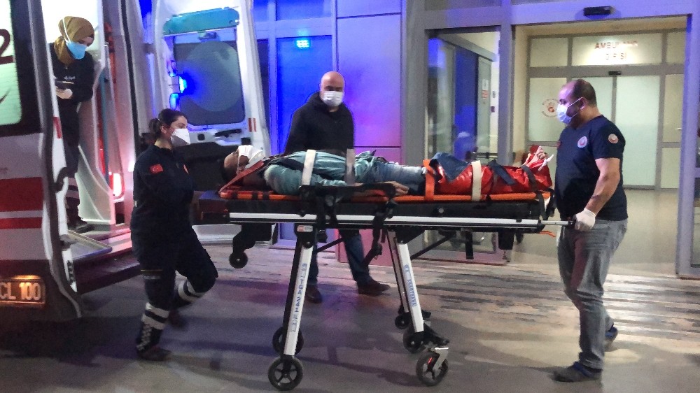 Polisten kaçmak isterken 2 metrelik duvardan düşüp ayağını kırdı