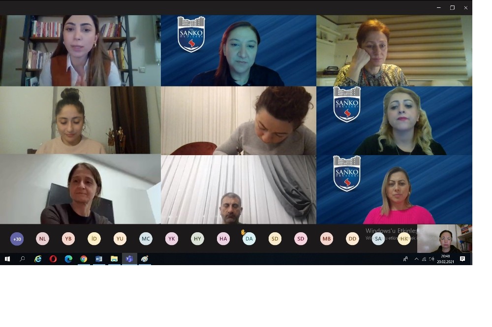 Sanko okullarında online veli söyleşisi yapıldı