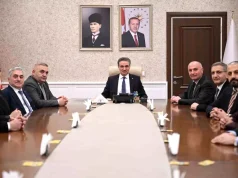 ETSO Başkanı Saim Özakalın ile ETSO yönetiminden Vali Aydın Baruş’a hayırlı olsun ziyareti